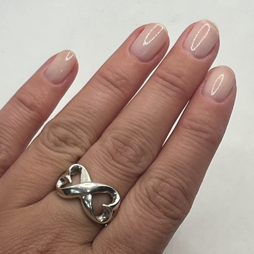 Sterling Silver Interlocking Double Infinity Hear… - image 7